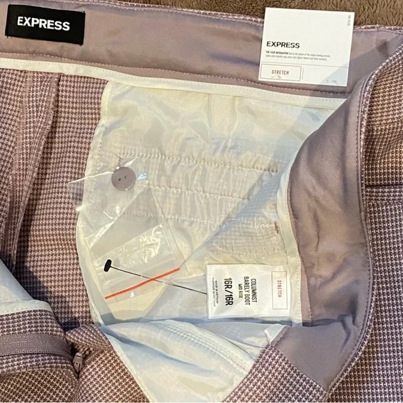 Express Houndstooth Patterned Pants - Picture 4 of 4